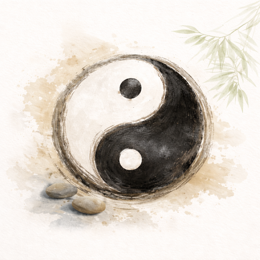 Imagen del Tao con el Yin y el Yang
