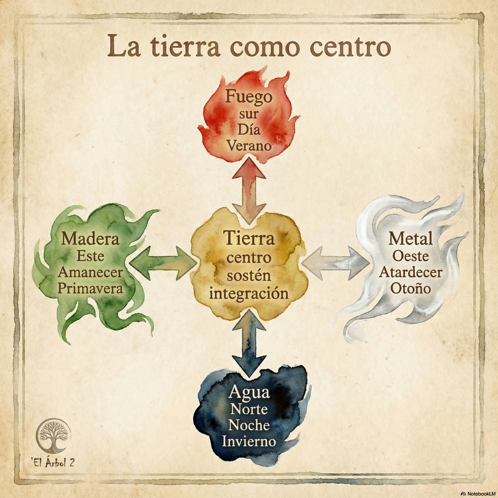 El elemento Tierra centro de los 5 elementos